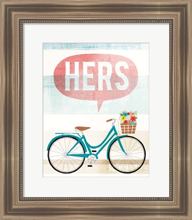 Framed Beach Cruiser Hers II Print