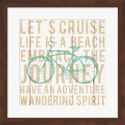 Framed Bon Voyage Cruiser II Print