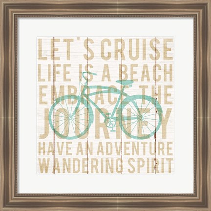 Framed Bon Voyage Cruiser II Print