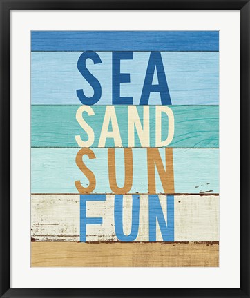 Framed Beachscape Inspiration VIII Print