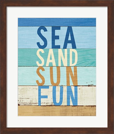 Framed Beachscape Inspiration VIII Print