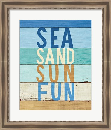 Framed Beachscape Inspiration VIII Print