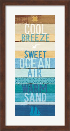 Framed Beachscape Inspiration II Print