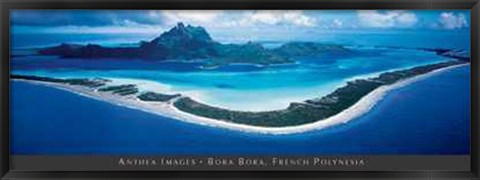 Framed Bora Bora, French Polynesia Print