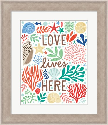 Framed Under Sea Treasures II Print