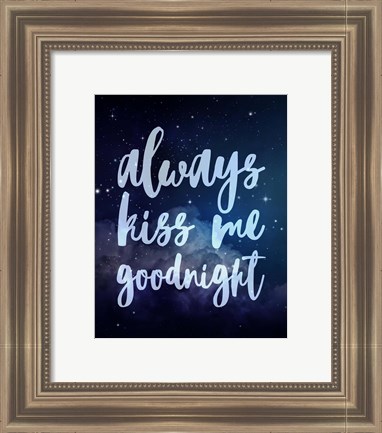 Framed Stellar - Kiss Me Goodnight Print