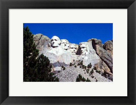 Framed Mt Rushmore Presidents, South Dakota Print