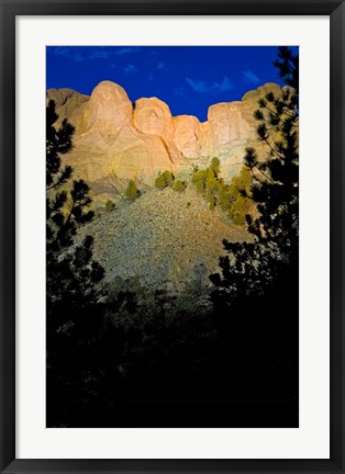 Framed South Dakota, Mount Rushmore National Memorial Print