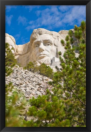 Framed Abraham Lincoln, Mount Rushmore, South Dakota Print