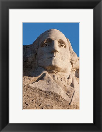 Framed South Dakota, Mount Rushmore, George Washington Print