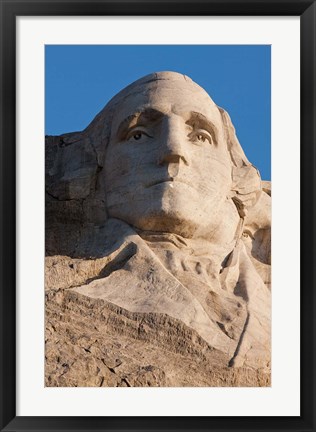 Framed South Dakota, Mount Rushmore, George Washington Print