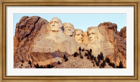 Framed View of Mount Rushmore, South Dakota Print