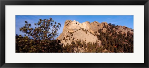 Framed View of Mount Rushmore National Memorial, Keystone, South Dakota Print