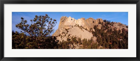 Framed View of Mount Rushmore National Memorial, Keystone, South Dakota Print