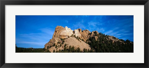 Framed Mt Rushmore National Monument and Black Hills, Keystone, South Dakota Print