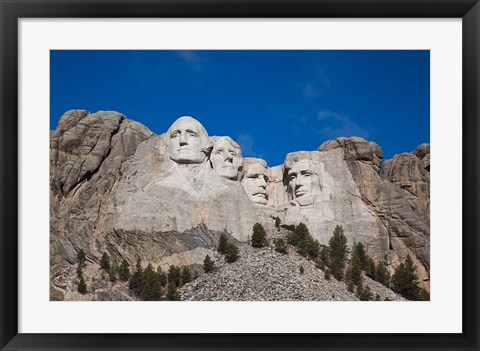 Framed Mount Rushmore National Memorial, South Dakota Print