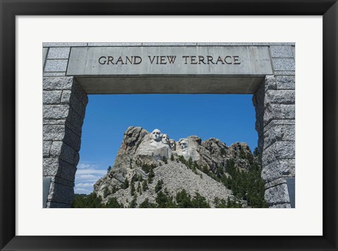 Framed Mount Rushmore, South Dakota Print