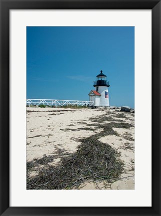 Framed Nantucket Brant Point lighthouse, Massachusetts Print