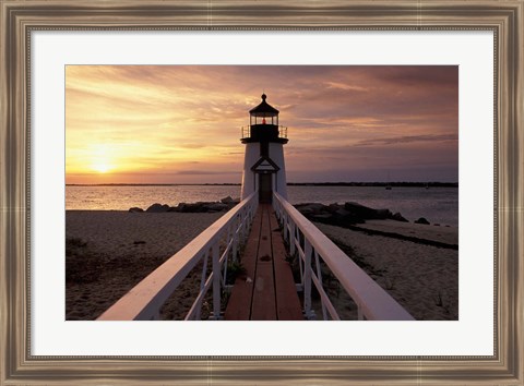 Framed Brant Point Lighthouse, Nantucket, Massachusetts Print