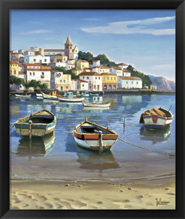 Framed Borgo Sul Mare Print