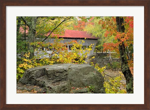 Framed Albany Bridge, White Mountain Forest, New Hampshire Print