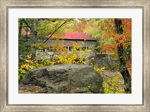 Framed Albany Bridge, White Mountain Forest, New Hampshire Print