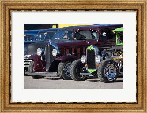 Framed New Hampshire, Epping Classic cars Print