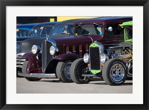 Framed New Hampshire, Epping Classic cars Print