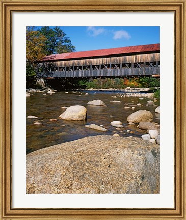 Framed Albany Covered Bridge, Swift River, White Mountain National Forest, New Hampshire Print