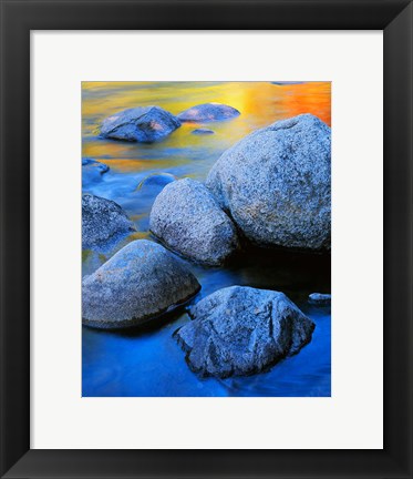 Framed Rainbow water, White Mountains National Forest New Hampshire Print