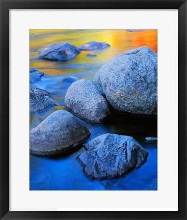 Framed Rainbow water, White Mountains National Forest New Hampshire Print