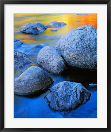 Framed Rainbow water, White Mountains National Forest New Hampshire Print