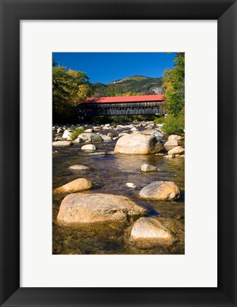 Framed Covered bridge, Swift River, New Hampshire Print