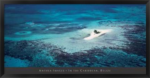 Framed In the Caribbean, Belize Print