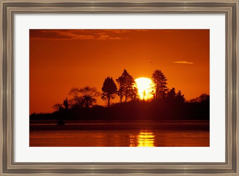 Framed Sunrise over Odiorne Point, New Hampshire Print