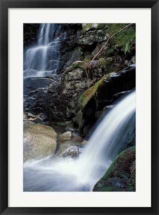 Framed Coosauk Falls, Bumpus Brook, White Mountain National Forest, New Hampshire Print