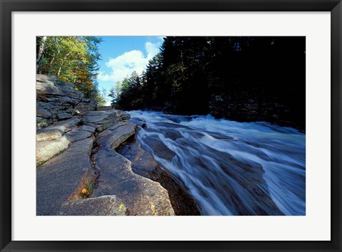 Framed Ammonoosuc River Falls, Cohos Trail, New Hampshire Print