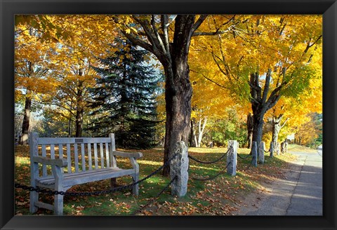 Framed Fall in New England, New Hampshire Print