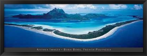 Framed Bora Bora, French Polynesia Print