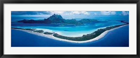 Framed Bora Bora, French Polynesia Print