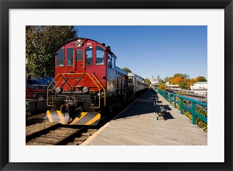 Framed Scenic railroad, Weirs Beach, Laconia, New Hampshire Print