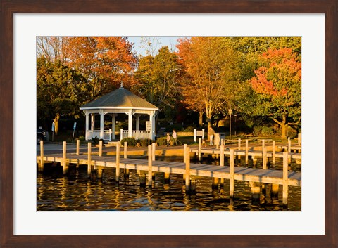 Framed View of Lake Winnipesauke, New Hampshire Print