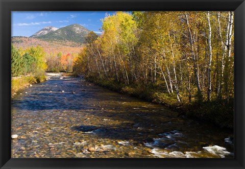 Framed Percy Peaks above Nash Stream, Stark, New Hampshire Print