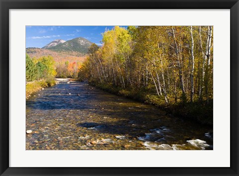 Framed Percy Peaks above Nash Stream, Stark, New Hampshire Print