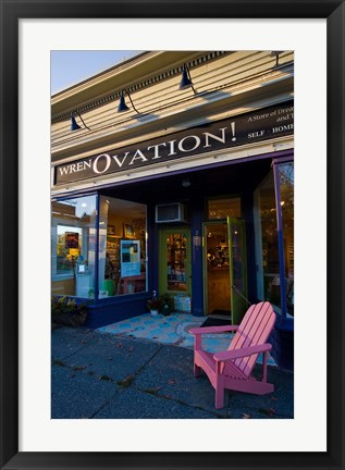 Framed Wren Gallery in downtown Bethlehem, New Hampshire Print