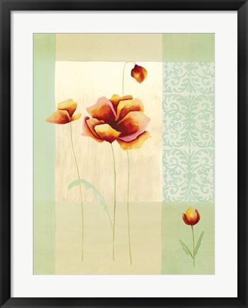 Framed Tulipes et Coquelicots II Print