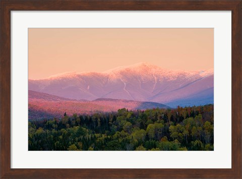 Framed Mt Washington White Mountains New Hampshire Print