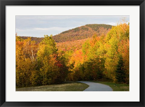 Framed Franconia Notch Bike Path in New Hampshire&#39;s White Mountains Print