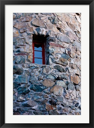 Framed Stone fire tower Mt Prospect, New Hampshire Print