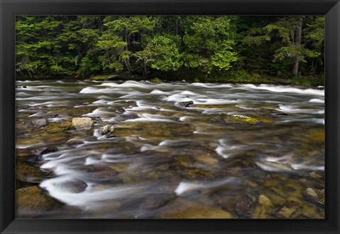 Framed Connecticut River, Pittsburg, New Hampshire Print